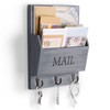 DLQuarts Mail Organizer with Key Holder for Wall Decorative Mail