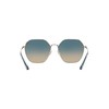 Coach HC7132 Sunglasses, Shiny Light Gold/Blue Yellow Gradient, 58 mm