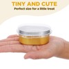 100 Pack Mini Aluminum Baking Cups with Lids, 3 OZ