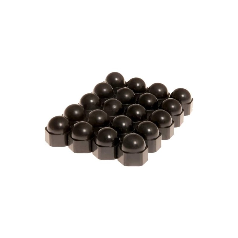 Wheel Nut Caps Black 17 MM