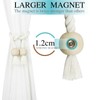Nieffeiy Nieffeiy 2 Pack Magnetic Curtain Tiebacks Cotton Hand Woven