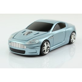 2.4GHz Cordless Car Model Wireless Mouse AM Formed Computer Mouse Mice with Nano USB Receiver - Blue