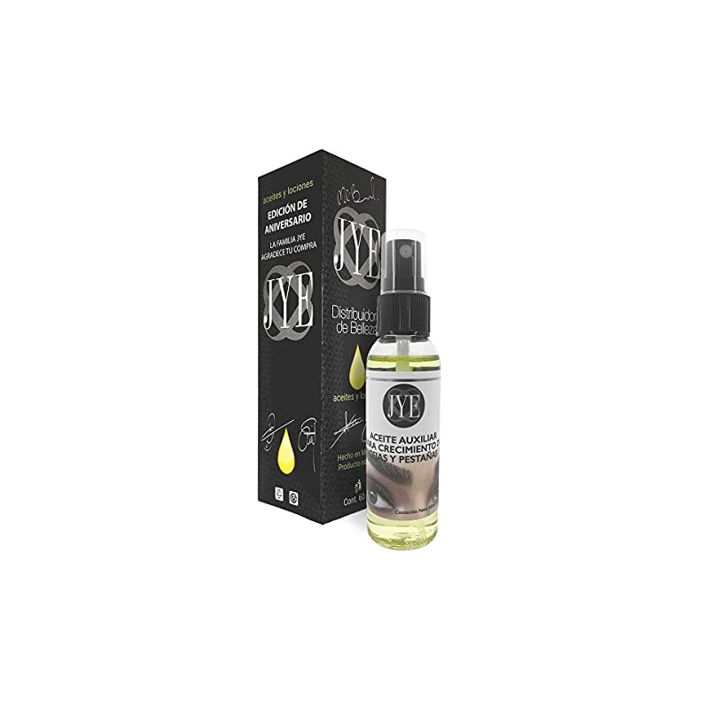 Aceite JYE para el crecimiento natural de cejas y pestañas