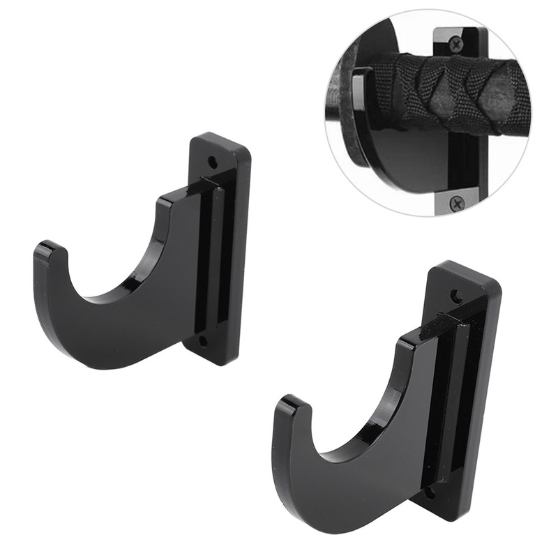2 PCS Sword Holder Acrylic Wall Mount Polished Strong Load