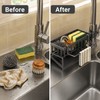 Kitchen Sink Drain Rack for Sponge and Soap - Stainless