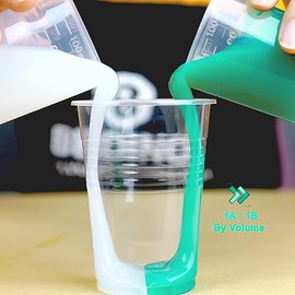 BBDINO Kit de fabricación de moldes de silicona, goma de silicona de platino superelástica, 2000 gramos, ideal para moldes de silicona y moldes de alimentos 1:1 por volumen verde jade