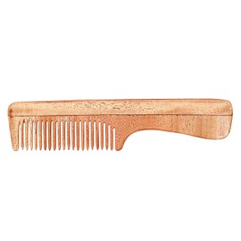 SVATV HANDCRAFTED NEEMWOOD COMB FOR DETANGLING HAIR FOR THICK, CURLY AND WAVY HAIR, NON-STATIC AND ECO-FRIENDLY WITH WIDE TOOTH FOR GROOMING HAIR COMB - (N-73)