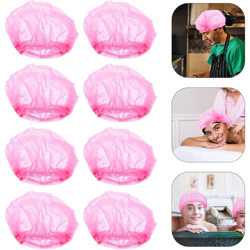 PRETYZOOM 100 Gorros Desechables De Malla No Tejida Para El
