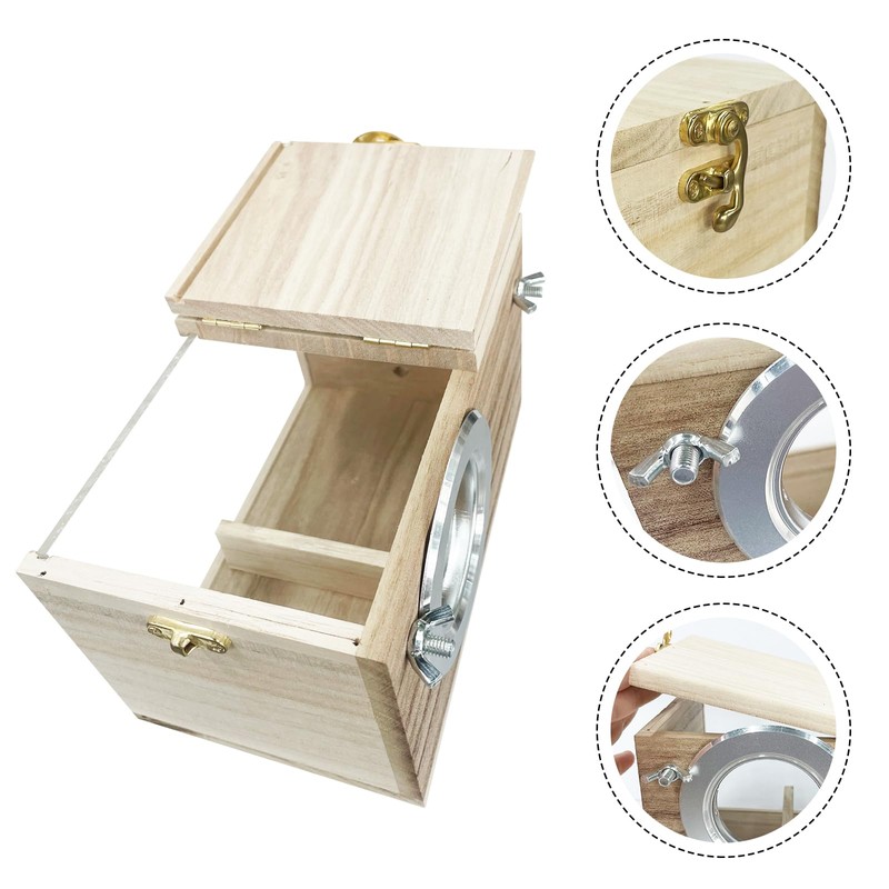 iDMRURvm Budgie Nesting Box Transparent Design Parakeet Nesting Box Bird