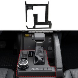 Fewshaw Carbon Fiber Style Interior Automatic Center Control Gear Shift Panel Cover Trim Accessories for 2025-2026 Toyota 4Runner for 2024-2026 Tacoma