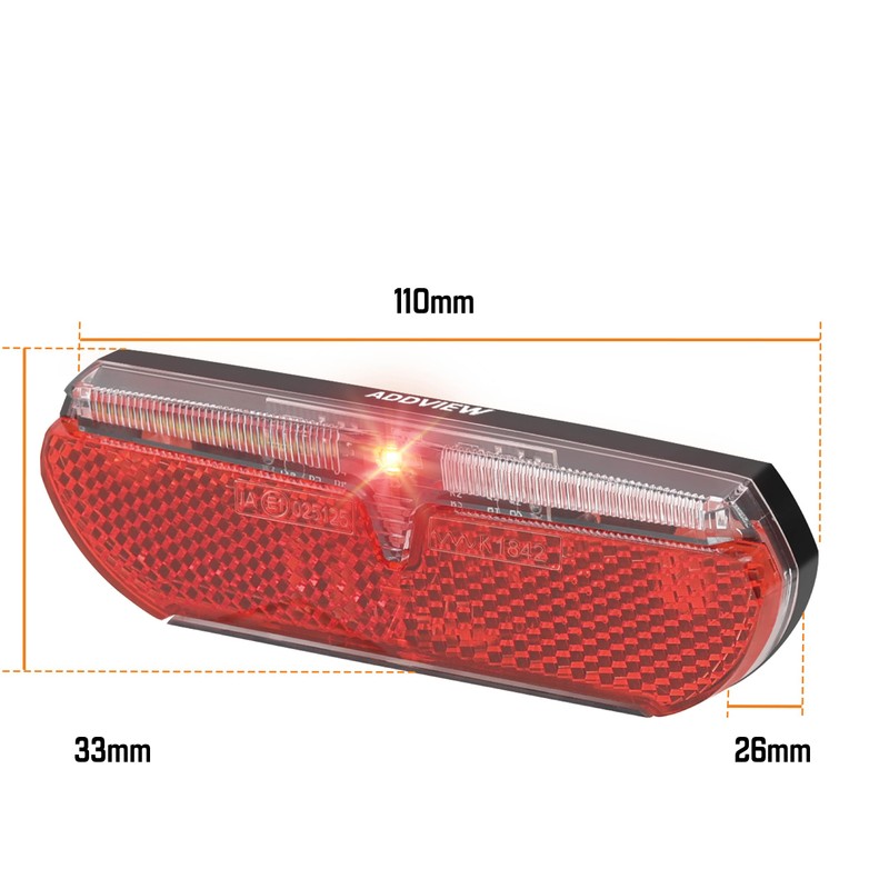 ADDVIEW Swallow E Bike Rear Light - LED Bike Tail