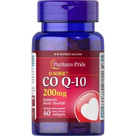 Puritan's Pride Complejo Coq10 Alta Absorción Coenzima 200mg 60 Capsulas