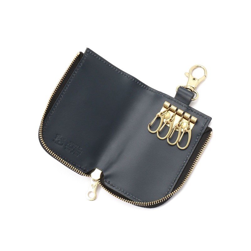 IL BISONTE Key Case, Leather, Genuine Leather, Cowhide Leather, Women's,