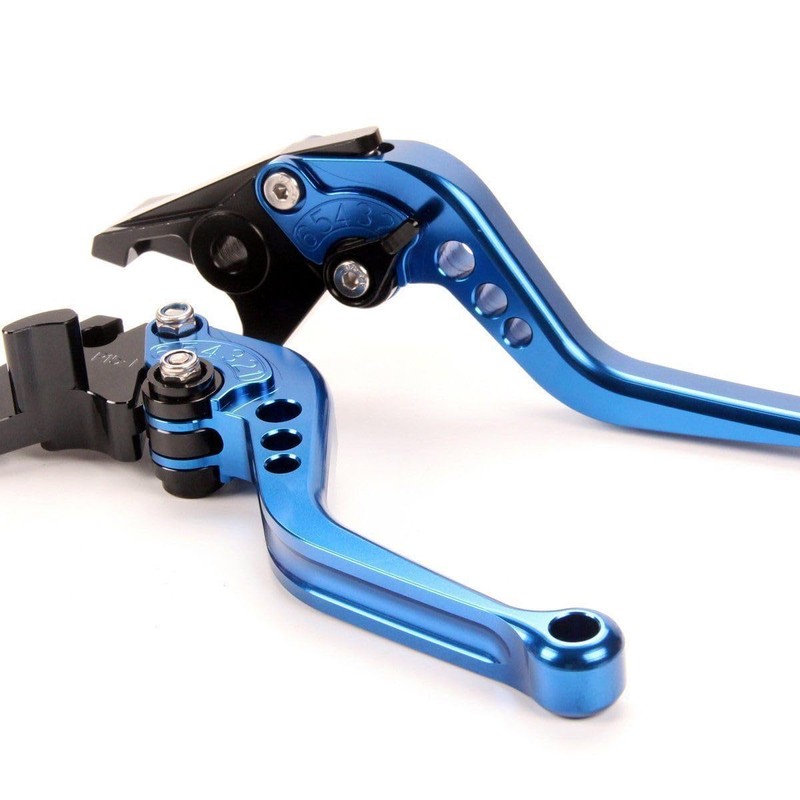 TDR Blue Motorcycle CNC Clutch & Brake Adjustable Short Levers