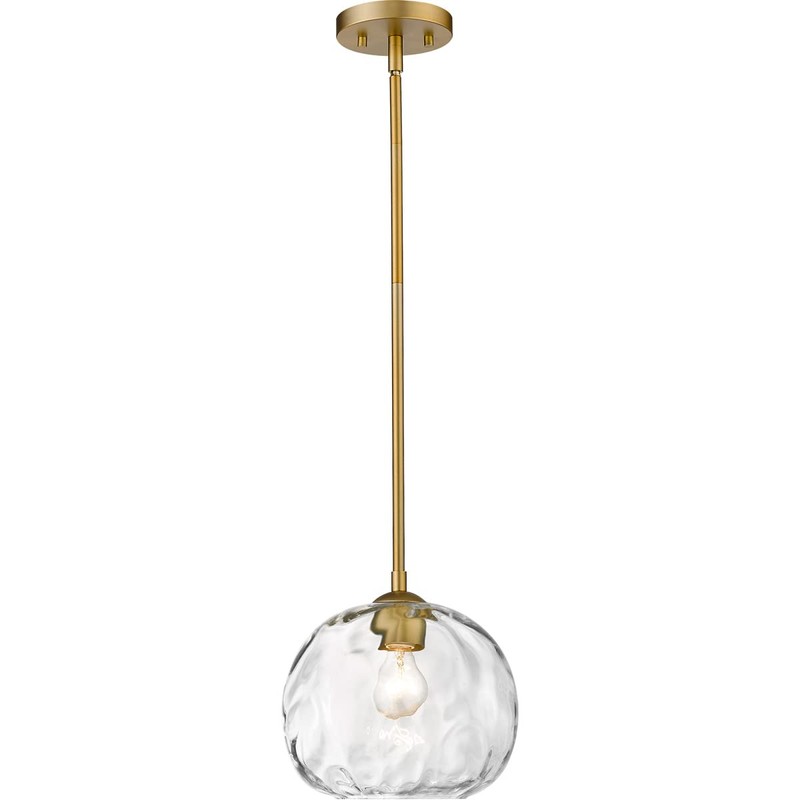 Z-Lite 490P10-OBR Chloe Pendant, 1-Light 100 Watts, Olde Brass