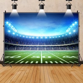 Football Backdrop 10x8ft Fabric Football Backdrops for Game Day Party Decoration Sports Match Events Background