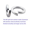 Fajoeda Pack of 100 Spring Washers M3, A2 V2A Stainless
