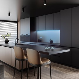 Feit Electric 20ft Color LED Tape Light, COB Technology, Customizable Length, Remote Control, Ultra-Thin 10mm Design, Perfect for Indoor Lighting, Shelves, Cabinets & Staircases, TAPE240/COB/RGB