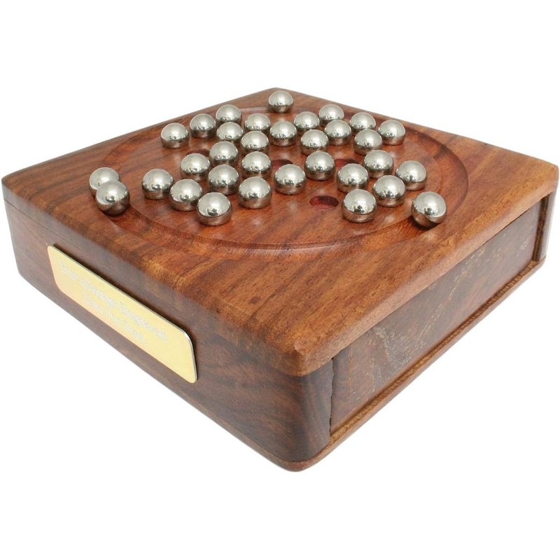 Ice Cream Wooden Solitaire Set Pub Board Game with FREE