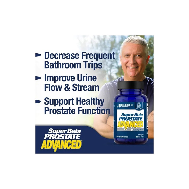 Super Beta Advanced Suplemento Prostata Urinaria 60 Capsulas