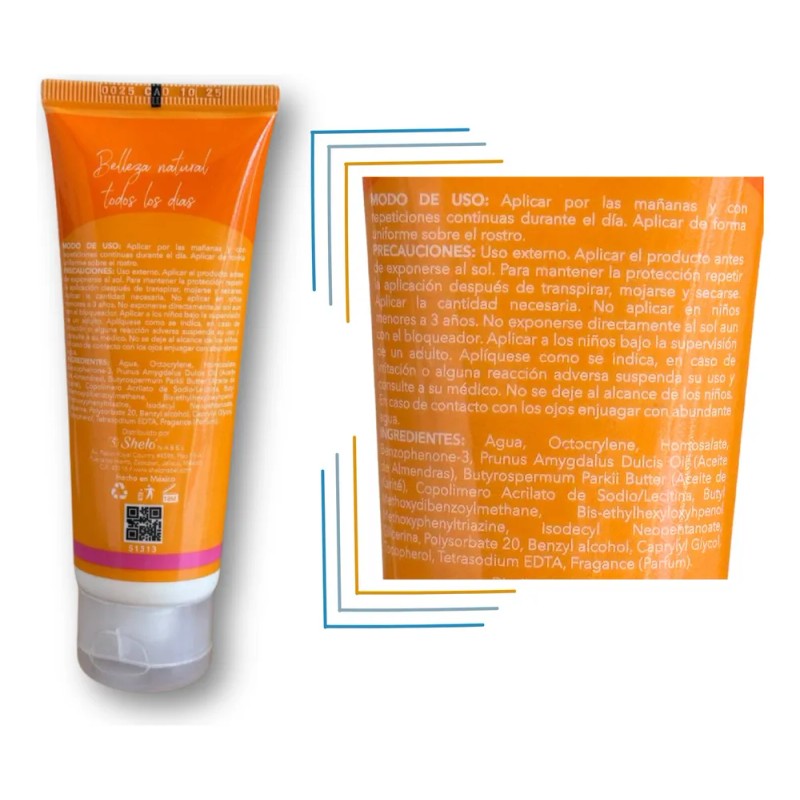 Protector Solar Facial Fps 50 Uva + Uvb Anti Rayos