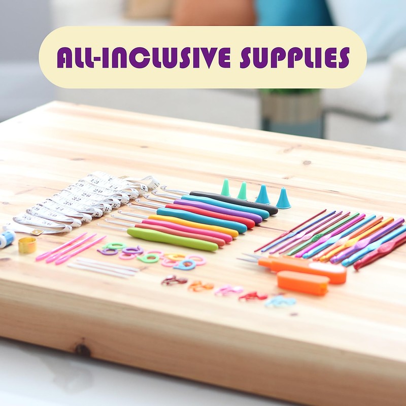 Crochet Kit for Beginners Adults and Kids - Beginner Crochet