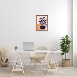 Stupell Industries Modern Patterned Potted Plant Framed Wall Art, Design by Birgit Maria Kiennast