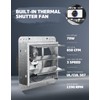 iLIVING 14" Wall Mounted Shutter Exhaust Thermostat Control-3 Speeds Vent