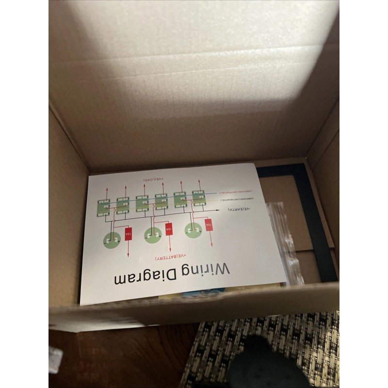 Universal 6 Gang Marine Boat Rocker Switch Panel Waterproof +