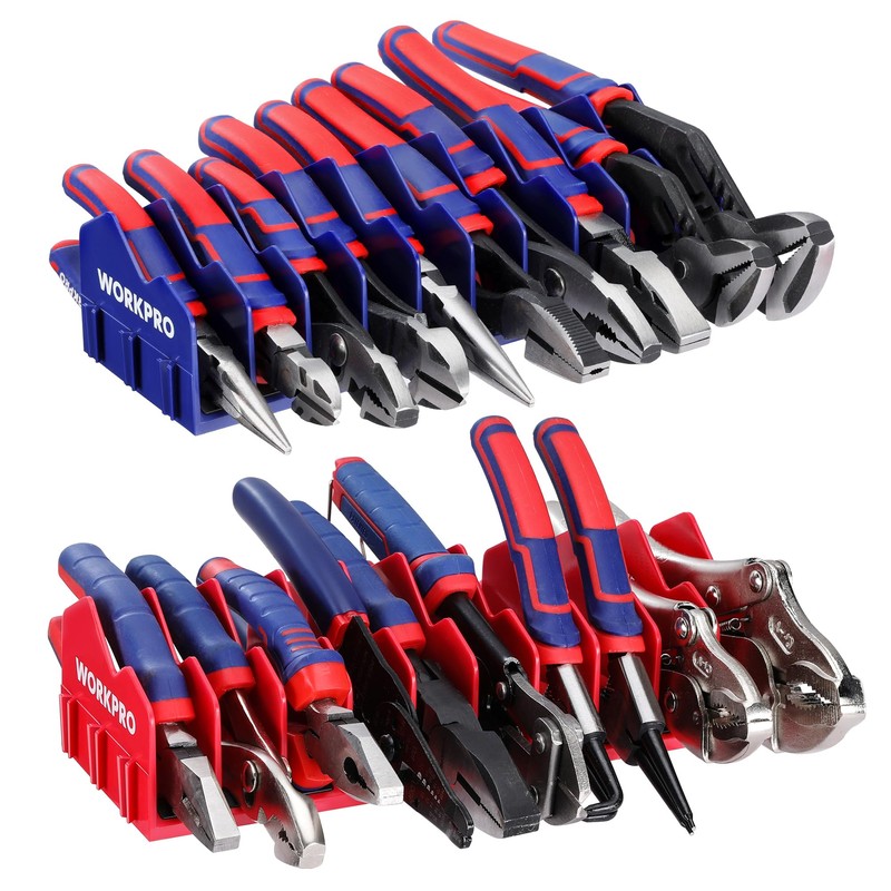 WORKPRO 2-Pack Plier Organizer Rack, Pliers Holder and Cutter Organizers