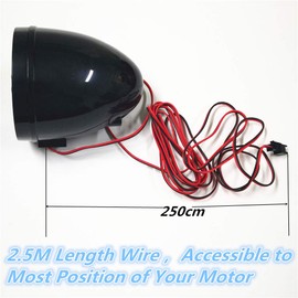 XYC UTV,ATV, Anti-Theft Bluetooth Motor Remote 3" Motorcycle Waterproof Bluetooth Wireless Speaker 7/8-1 in. Handlebar Mount MP3 Music Player Sound Audio Stereo Amplifier (2 Silver and Red)