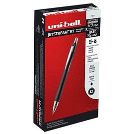 Uni-ball Jetstream RT Ballpoint Pens, Bold Point (1.0mm), Black, 12 Count, 1 Pack