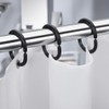 Plastic Shower Curtain Hooks C Shape Shower Curtain Rings for