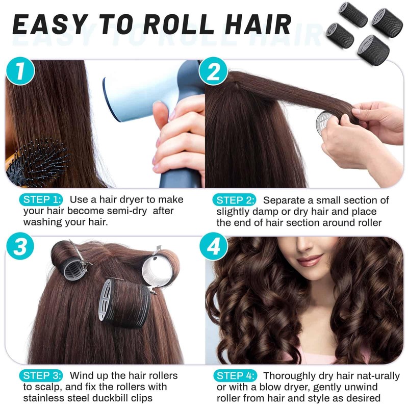 Selizo Hair Curlers 36 Pcs Set with 24Pcs Hair Curlers