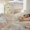 Baycnic Ceiling Fans,Low Profile Ceiling Fan with Light,Flush Mount Ceiling