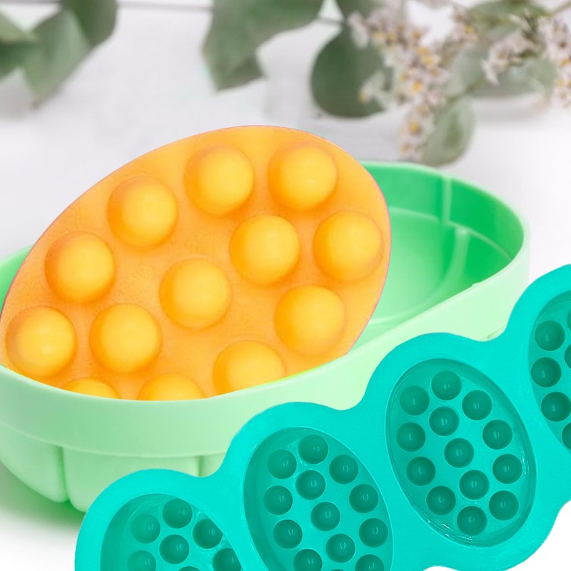 WOOPSOO 2 Pcs Massage Soap Molds Massage Silicone Molds Cake