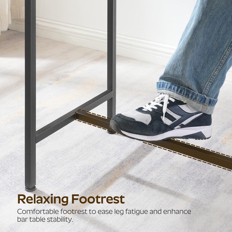 YATINEY YATINEY 55" Long Bar Table, Counter Bar Height Table,