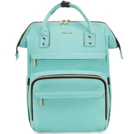 LOVEVOOK College Laptop Backpack, 15.6 Inch Travel Backpack for College, Waterproof Work Backpack Woman for Teacher Nurse Anti-theft Travel Back Pack, Gifts for Women, Green