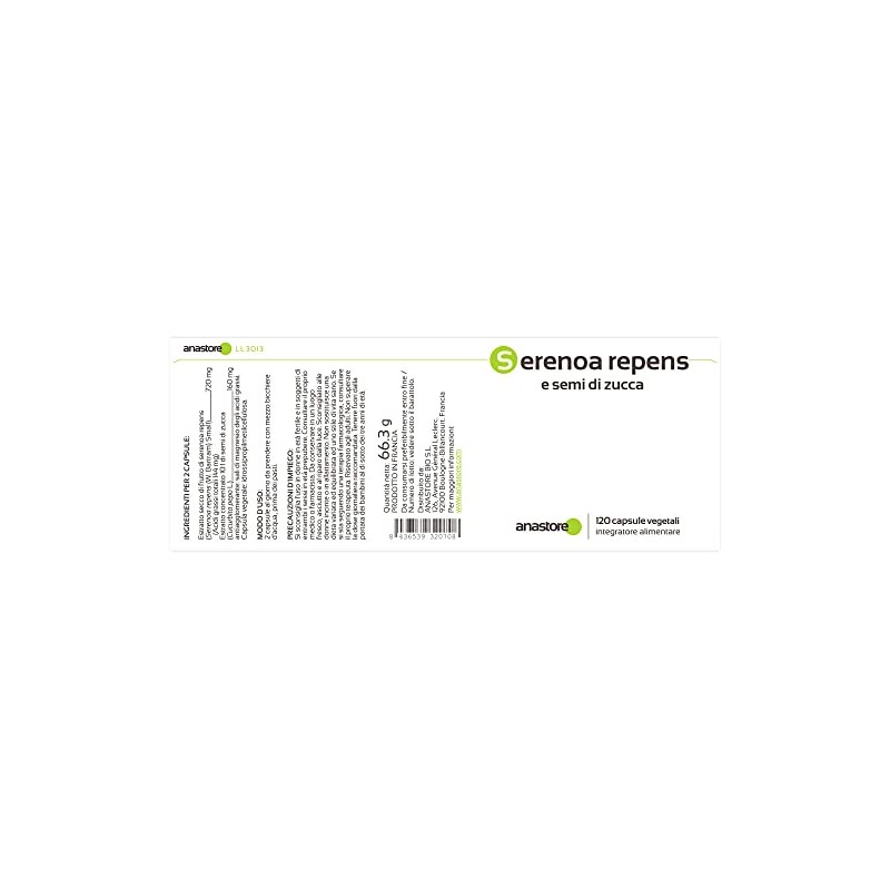 Sabal Palmetto and Pumpkin Seeds * 440 mg / 120