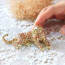 [pixia-su] PIEARTH jewelry box Leopard Brown