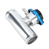 38mm/1.5in Inline Radiator Hose Filler Aluminum With Temperature Gauge for