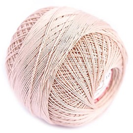 Ariadna Cotton Crochet Thread Size 10, Fine Yarn (574yd / 525m), Luxurious Feel Crochet and Knitting (3.52oz / 100g) Pink Lace (1747), Navy
