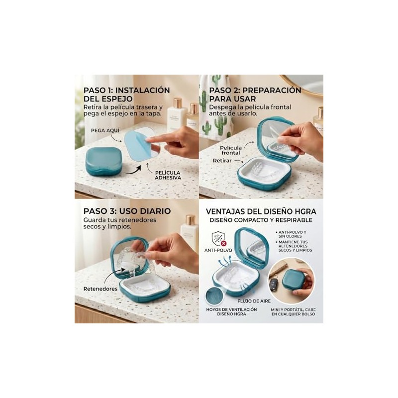 Guarda Dental, Estuche para Retenedores Dentales