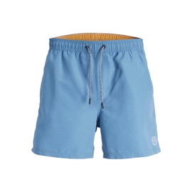 JACK & JONES Men's Jpstfiji Jjswim Solid Ly Sn Shorts, Pacific coast/detail: solid, S