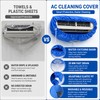 Wall Air Conditioner Cleaning Cover Bag with Drain Hose for