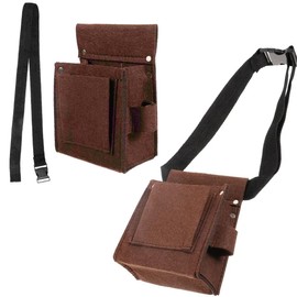 DraCra 2 Pack Tool Belt Pouch Work Apron Utility Belts Multitool Sheath Holster Pocket Organizer Tool Pouches for Electrician Carpenter Farmer Contruction Builder Hammer Plier Gloves