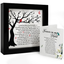 6.3'' Sympathy Gifts Loss of Loved One with Poem Memorial Frame Cardinal A Limb Has Fallen Decor, Bereavement Gift for Funeral, In Loving Memory Keepsake Loss of Mom Dad Grandpa Grandma HF425-B