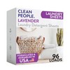 The Clean People Lavender Laundry Detergent Sheets - Laundry Soap