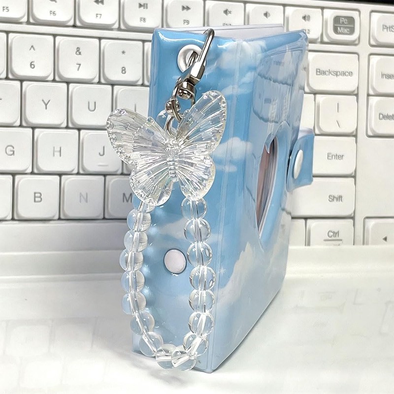 2 PCS Butterfly Photocard Holder - Clear Acrylic ID Badge