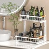 Liuoud Under Sink Organizer Storage 1 pack, 2 Tier Slide